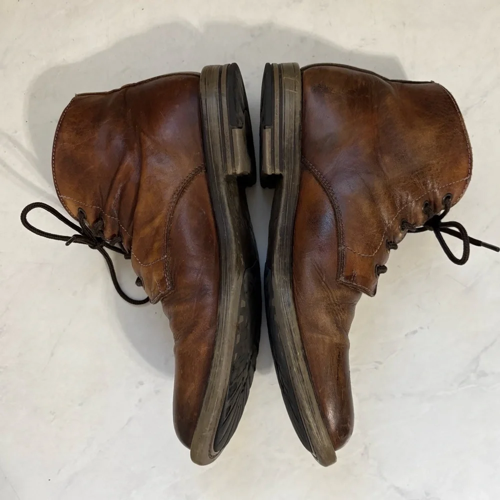 Bed Stu Men’s Size 8 Brown Leather Lace Up Chukka Boots Dress Shoes Formal Party